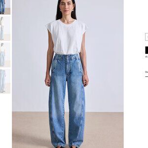 Apiece Apart Petite Meridian Jean Austin wash